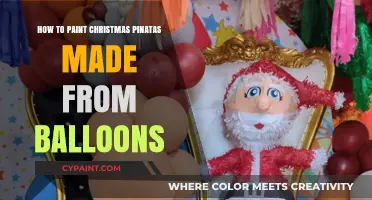 Festive Fun: Crafting and Painting Christmas Piñatas from Balloons