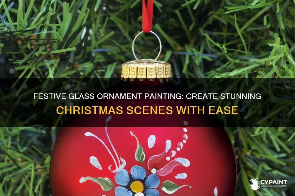 how to paint christmas scenes on glass ornaments