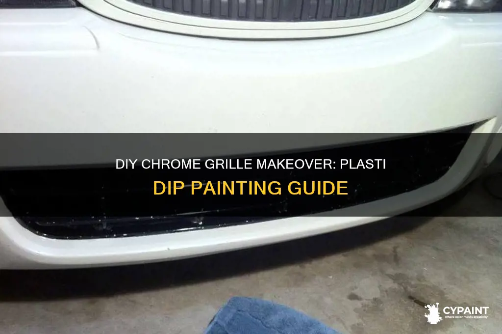 how to paint chrome grille with plasti dip