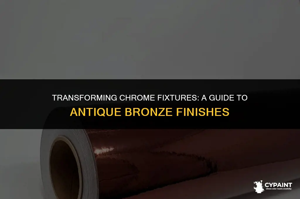 how to paint chrome light fixtures to an antique bronze