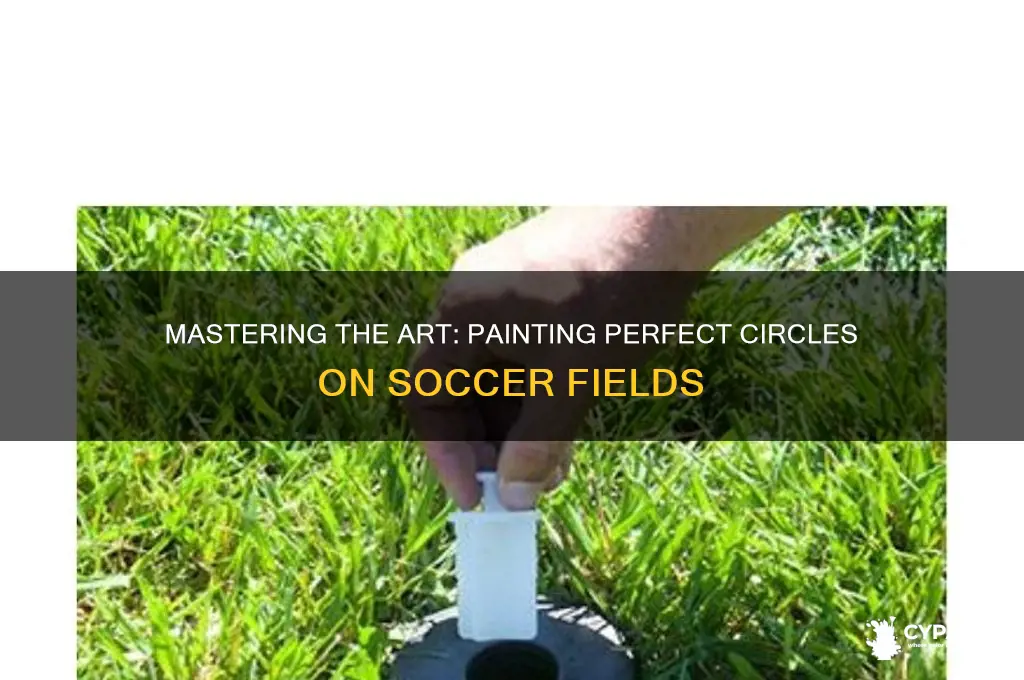 how to paint circle on soccer field