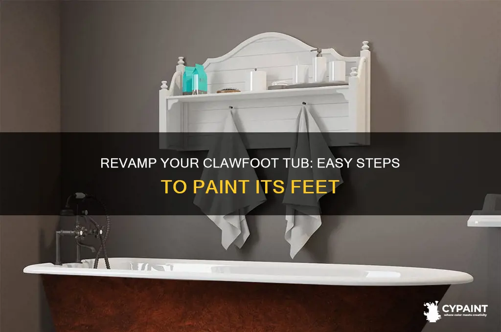 how to paint claw foot bath tub feet