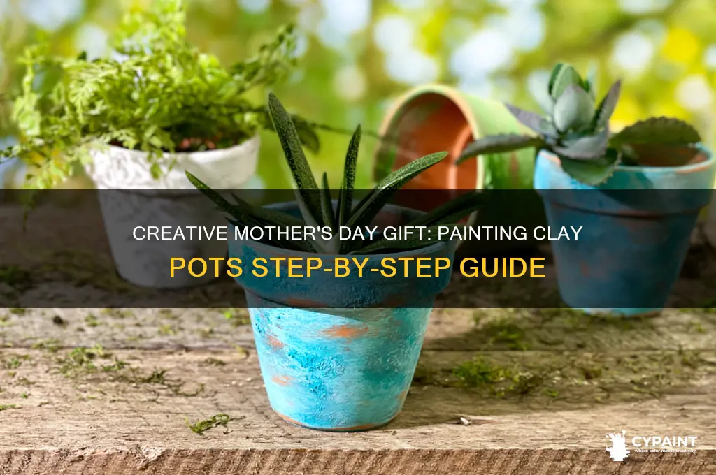 how to paint clay pots for mothers day