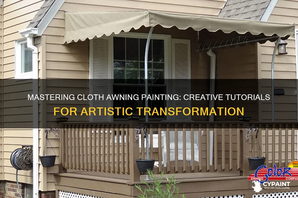 how to paint cloth awnings tutorials for art