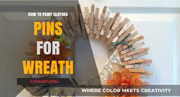 Creative DIY: Painting Clothespins for a Unique Wreath Design