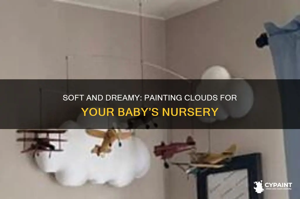 how to paint clouds in baby room