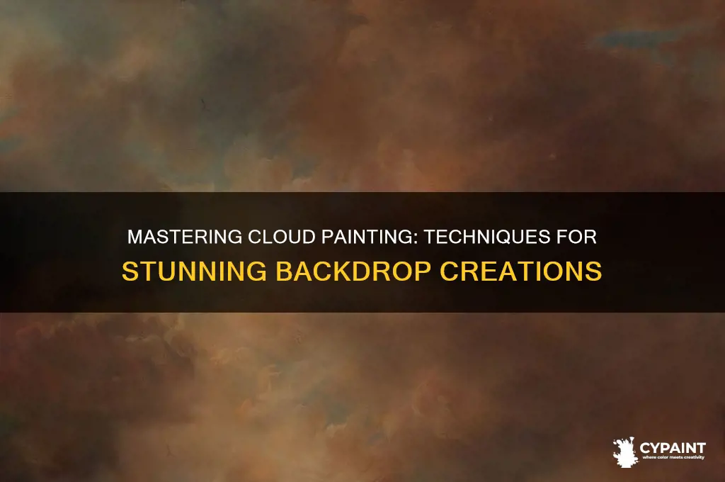 how to paint clouds on a backdrop