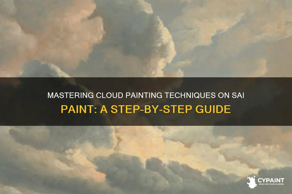 how to paint clouds on sai paint