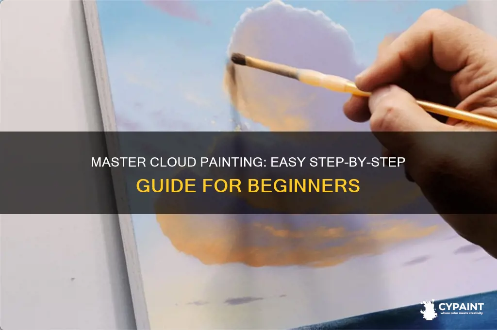 how to paint clouds step by step