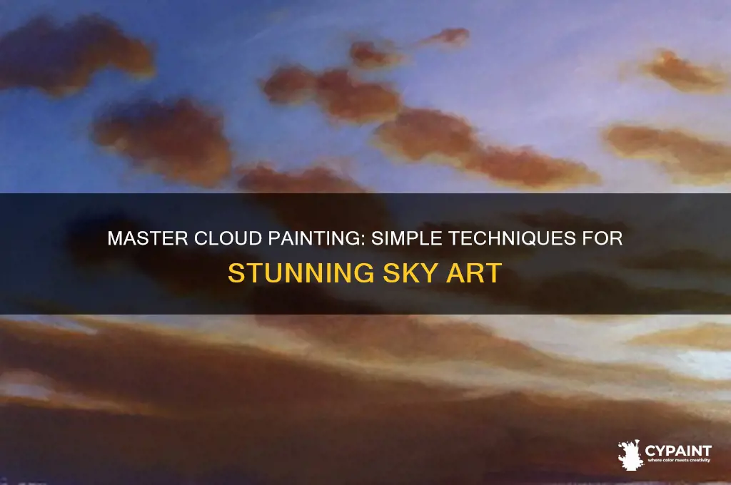 how to paint clouds the easy way