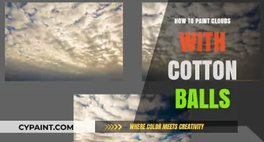 Fluffy Creations: Painting Clouds with Cotton Balls for Beginners