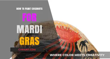 Creative Coconut Painting Ideas for a Vibrant Mardi Gras Celebration