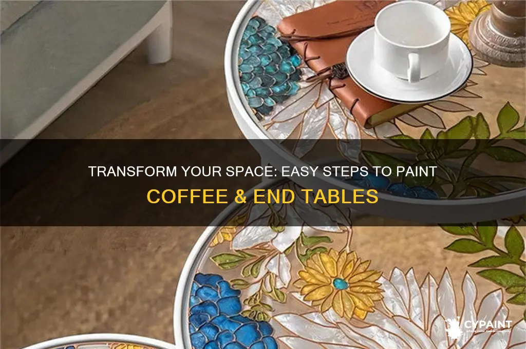 how to paint coffee and end tables