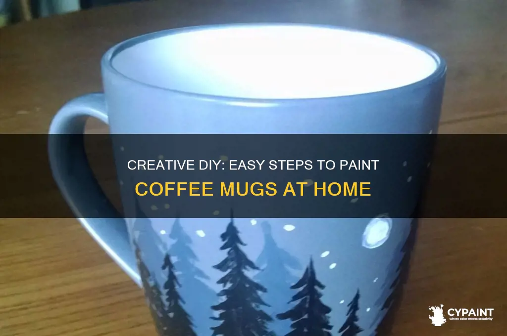 how to paint coffee mugs at home
