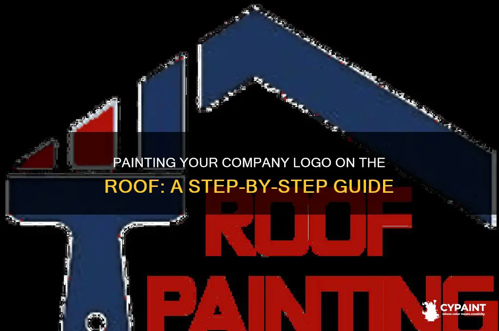 how to paint company logo on roof