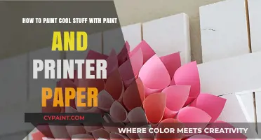 Unleash Your Creativity: Painting Cool Stuff with Printer Paper