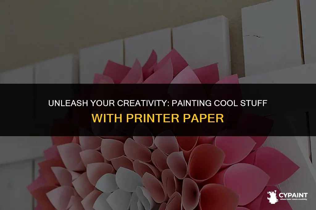 how to paint cool stuff with paint and printer paper