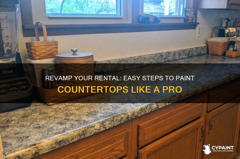 how to paint countertops in a rental