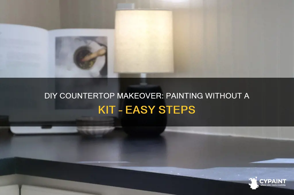 how to paint countertops without a kit