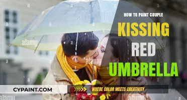 Romantic Art Tutorial: Painting a Couple Kissing Under a Red Umbrella