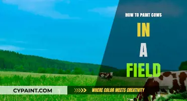Mastering the Art of Painting Cows Grazing in a Serene Field
