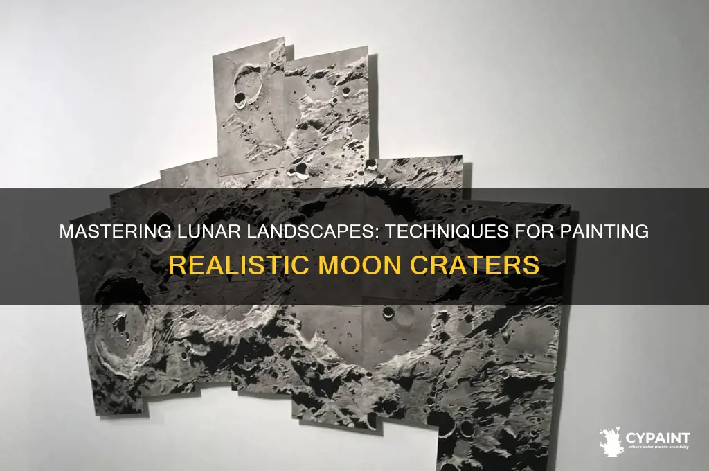 how to paint craters on the moon