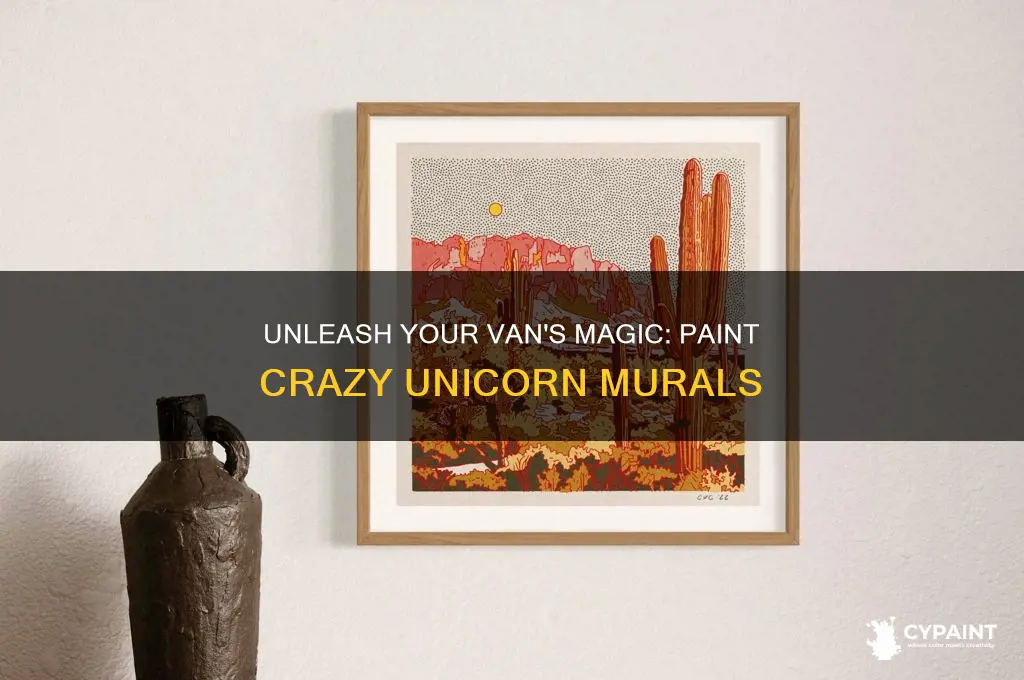 how to paint crazy unicorn meurals on a van