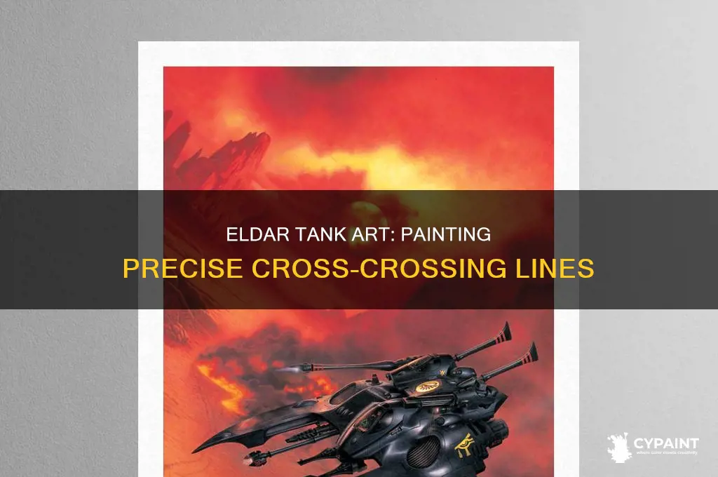 how to paint cross crossing lines on eldar tanks