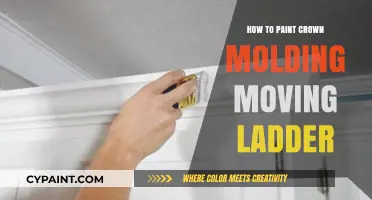 Painting Crown Molding Safely: Tips for Using a Moving Ladder