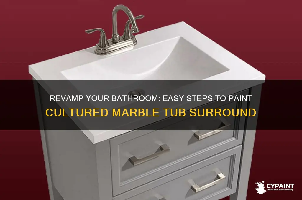 how to paint cultured marble tub surround