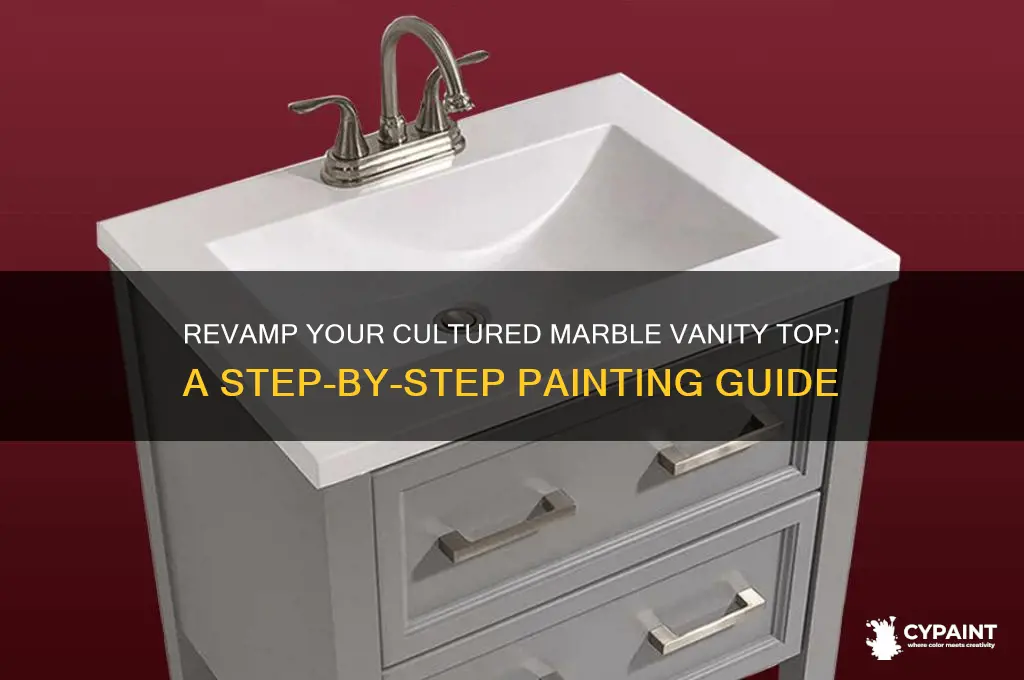how to paint cultured marble vanity top