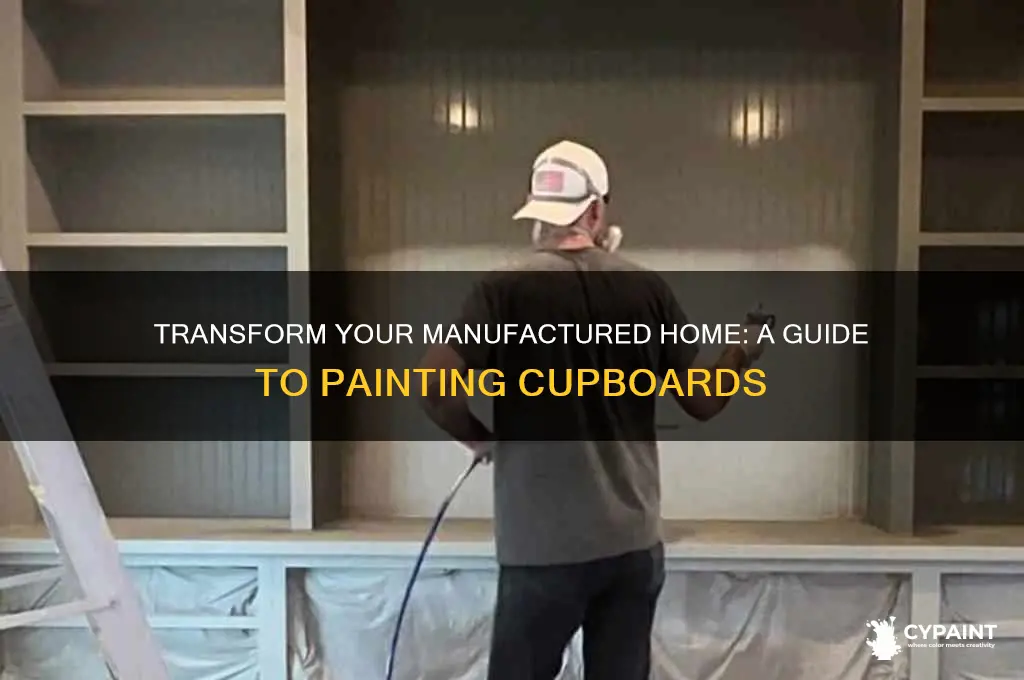 how to paint cupboards in a manufactured home