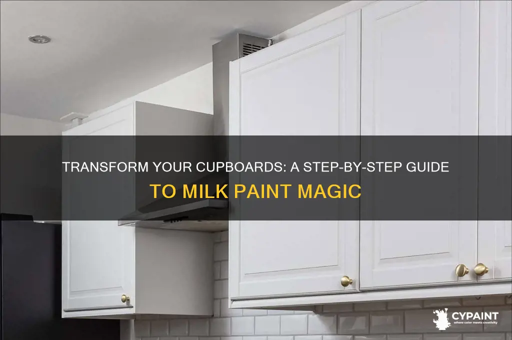 how to paint cupboards with milk paint
