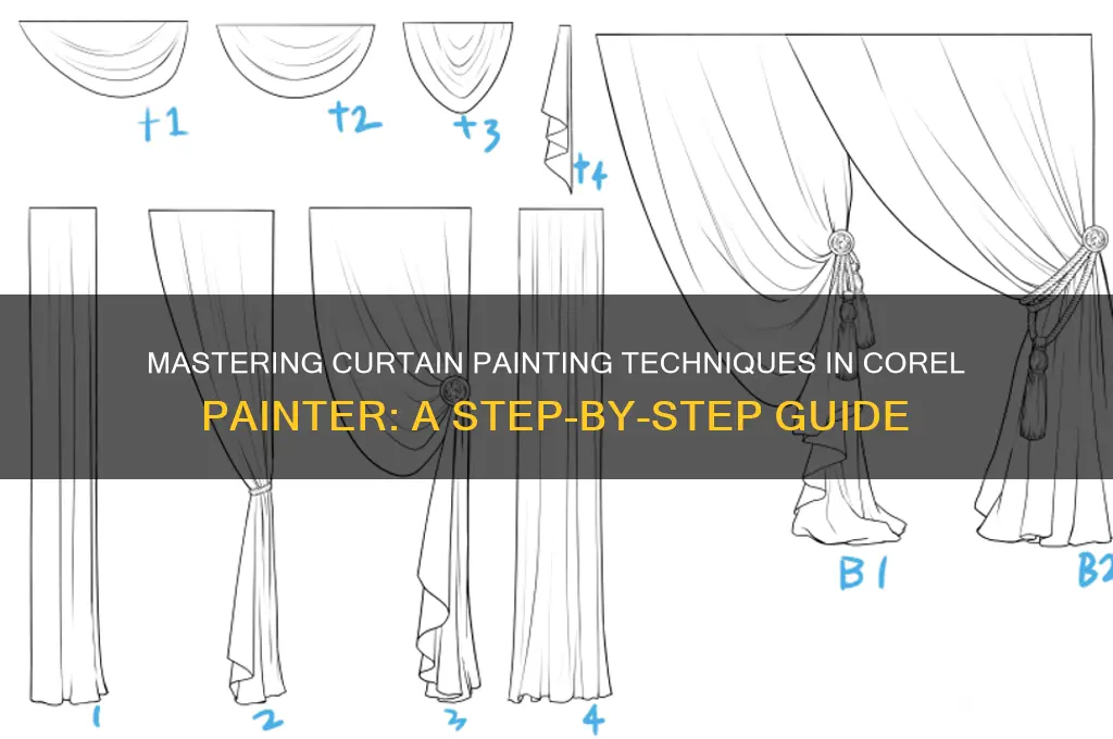 how to paint curtains in corel painter