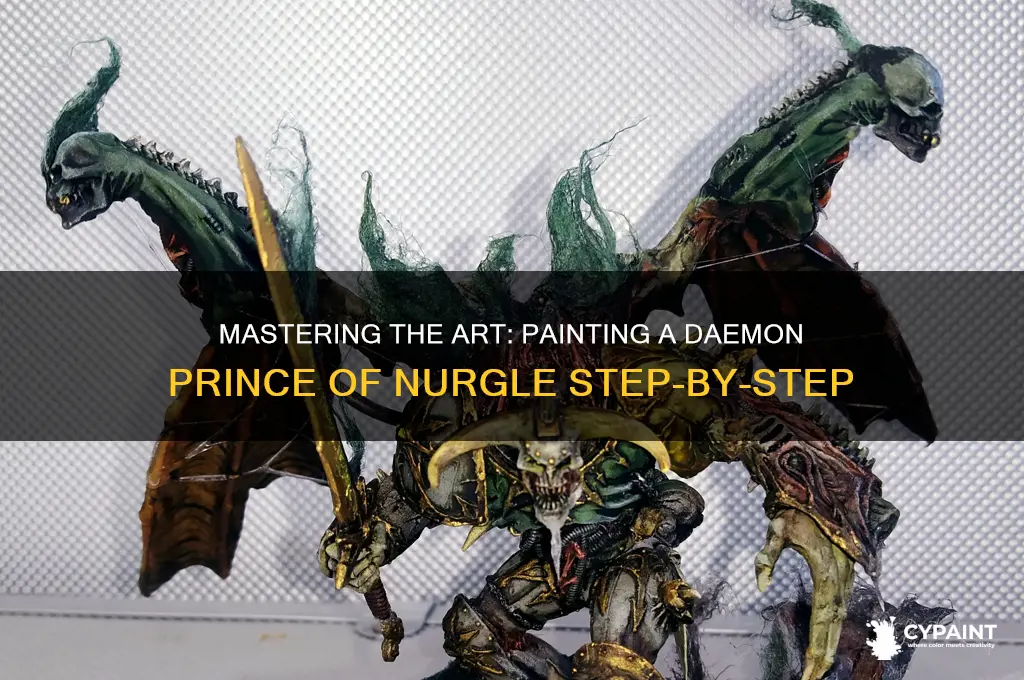 how to paint daemon prince of nurgle