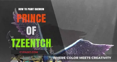 Mastering the Art: Painting a Vibrant Daemon Prince of Tzeentch