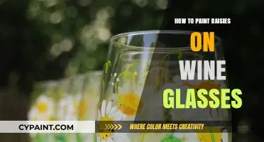 Elegant Daisy Designs: Painting Wine Glasses with Step-by-Step Instructions