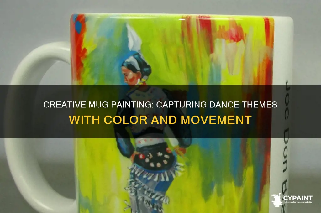 how to paint dance theme on mugs