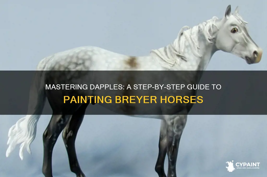 how to paint dapples on a breyer horse