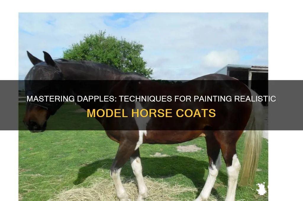 how to paint dapples on model horses