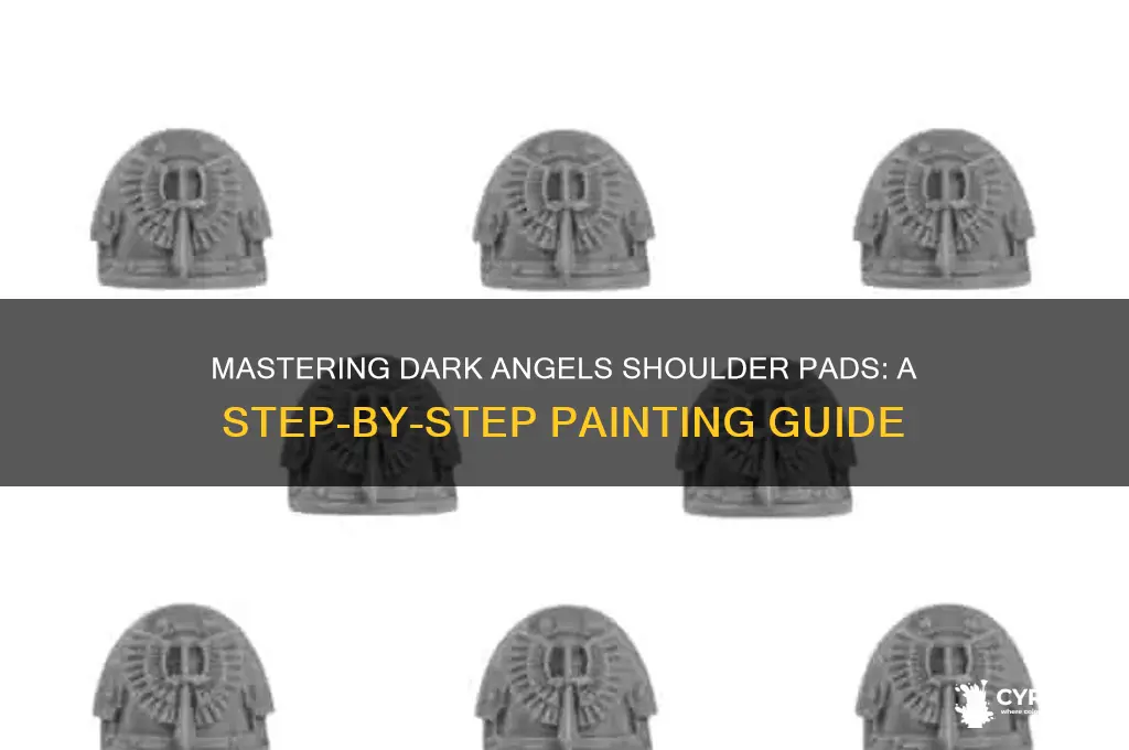 how to paint dark angels shoulder pads