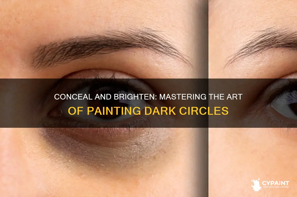 how to paint dark circles under eyes