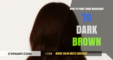 Transforming Dark Mahogany to Rich Dark Brown: A Painting Guide