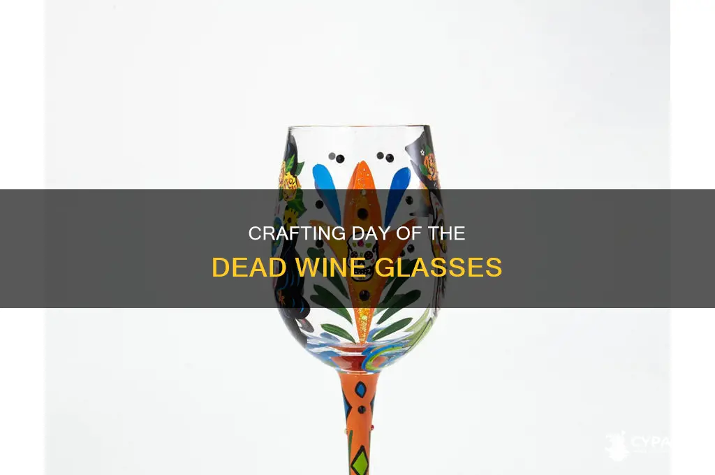 how to paint day of the dead wine glasses