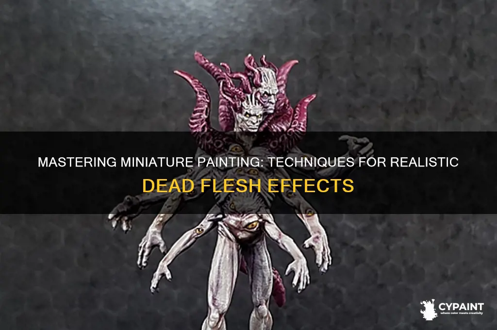 how to paint dead fleash on miniatures