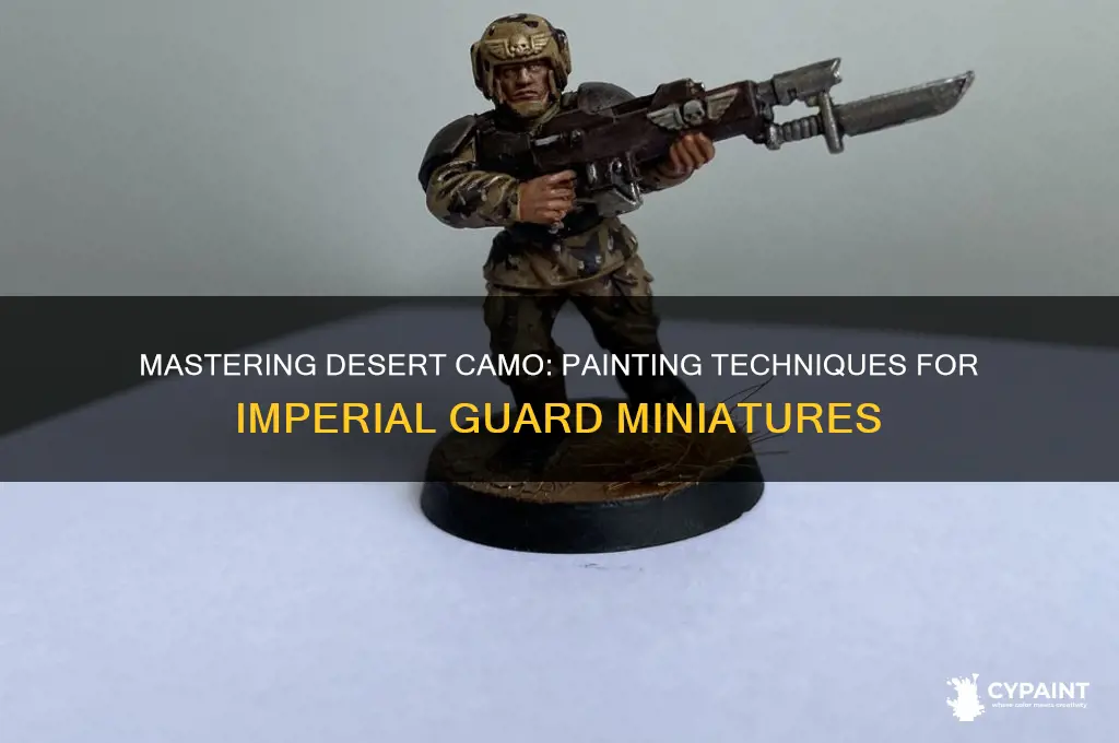 how to paint desert camo imperial guard