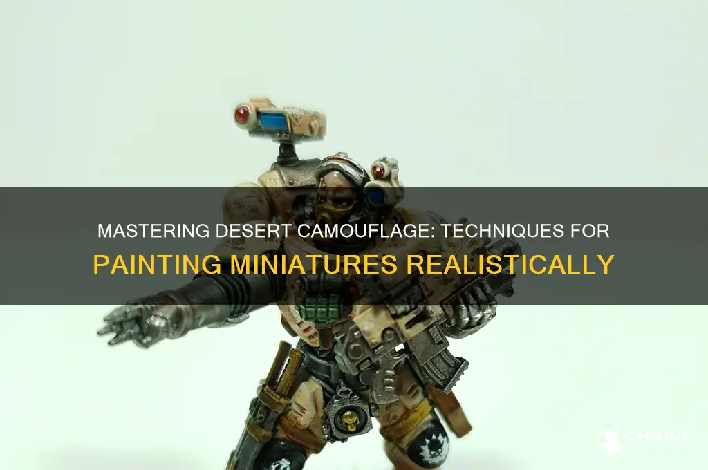 how to paint desert camouflage on miniatures