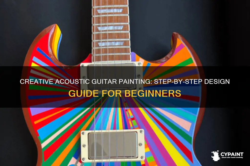 how to paint designs on an acoustic guitar