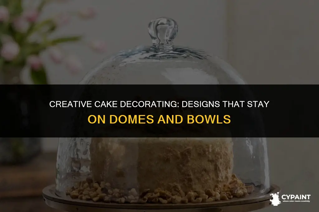 how to paint designs on cake domes bowls to stay