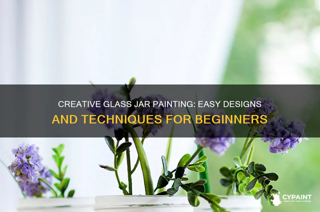 how to paint designs on glass jars